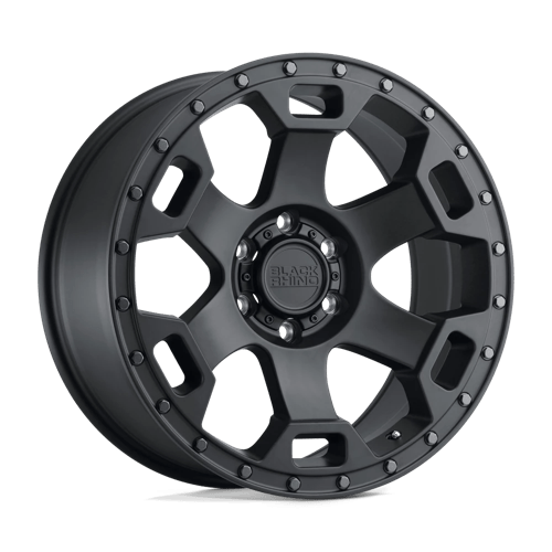 Black Rhino Hard Alloys GAUNTLET Semi Gloss Black W/ Gunmetal Bolts 18x9 +2 5X139.7 78.1