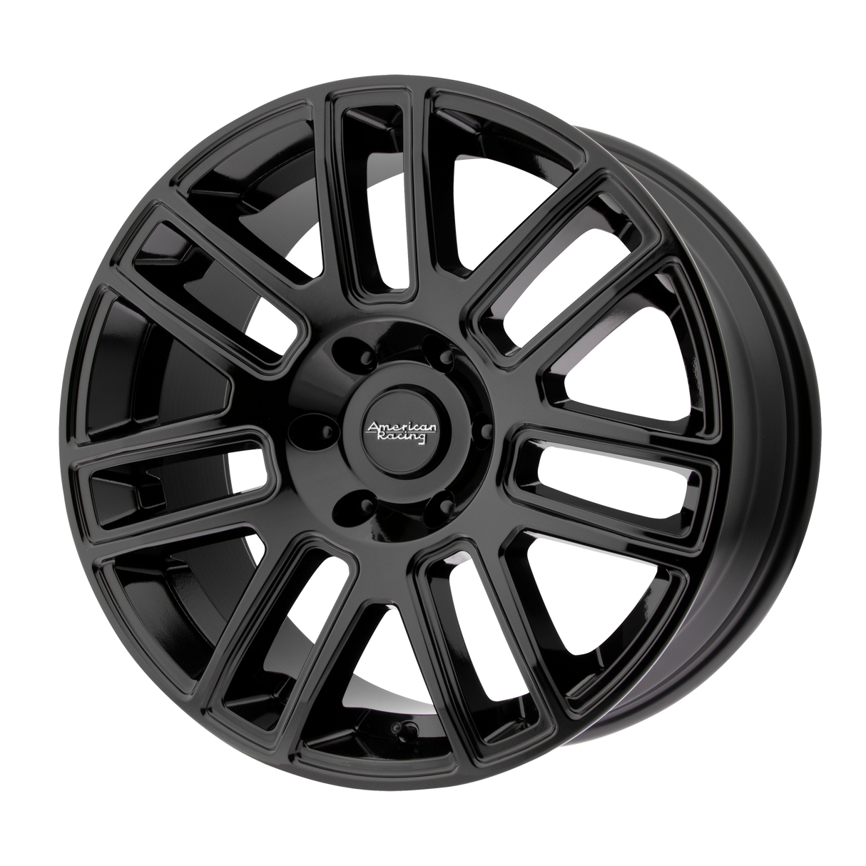 American Racing AR915 Gloss Black 18x8.5 +30 6X135 87.1