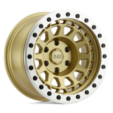 Black Rhino Hard Alloys PRIMM BEADLOCK Matte Gold W/ Machined Ring 17x8.5 -30 6X139.7 112.1