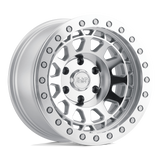 Black Rhino Hard Alloys PRIMM BEADLOCK Silver W/ Mirror Face & Machined Ring 17x8.5 -38 5X114.3 71.6