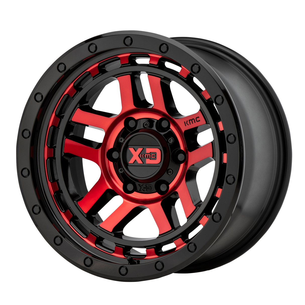XD XD140 RECON Gloss Black Machined W/ Red Tint 17x9 -12 6X139.7 106.25