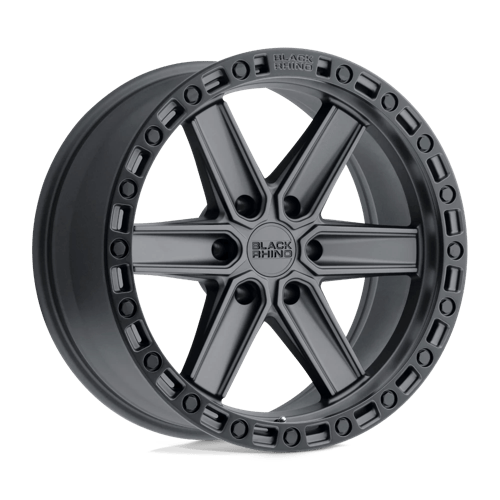 Black Rhino Hard Alloys HENDERSON Gun Black W/ Black Ring 17x9 +12 6X139.7 112.1