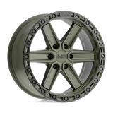 Black Rhino Hard Alloys HENDERSON Olive Drab Green W/ Black Ring 20x9.5 +18 6X139.7 112.1