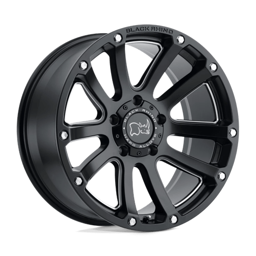 Black Rhino Hard Alloys HIGHLAND Matte Black W/ Milled Spokes 18x9.5 +12 5X150 110.2