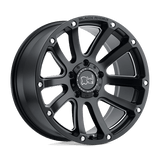 Black Rhino Hard Alloys HIGHLAND Matte Black W/ Milled Spokes 18x9.5 -12 6X139.7 112.1