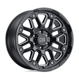 Black Rhino Hard Alloys HOLLISTER Gloss Black W/ Milled Spokes 18x9.5 +12 6X135 87.1
