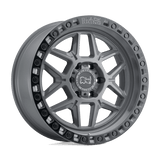 Black Rhino Hard Alloys KELSO Battleship Gray W/ Black Ring 20x9 +0 5X139.7 78.1