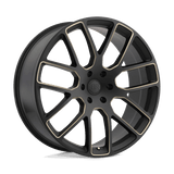Black Rhino Hard Alloys KUNENE Matte Black W/ Dark Tint Milled Spokes 20x9 +30 5X127 71.6
