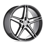 Mandrus BREMEN Gloss Gunmetal W/ Mirror Cut Face 18x9.5 +39 5X112 66.56