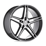 Mandrus BREMEN Gloss Gunmetal W/ Mirror Cut Face 19x9.5 +49 5X112 66.56