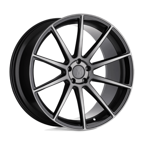 Mandrus KLASS Gloss Gunmetal W/ Machined Tinted Face 19x9.5 +49 5X112 66.56