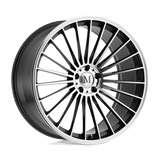 Mandrus 23 Gunmetal W/ Mirror Cut Face 18x9.5 +35 5X112 66.56