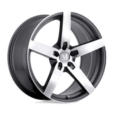 Mandrus ARROW Gunmetal W/ Mirror Cut Face 17x9 +50 5X112 66.56