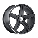 Mandrus ESTRELLA Matte Black W/ Machined Lip 18x9.5 +50 5X112 66.56