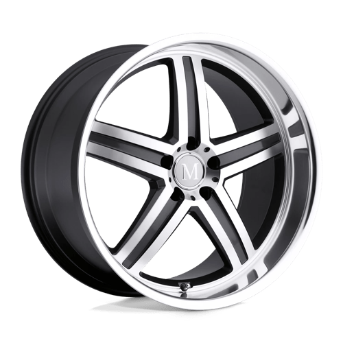 Mandrus MANNHEIM Gunmetal W/ Mirror Cut Face & Lip 19x9.5 +25 5X112 66.56