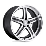 Mandrus MANNHEIM Gunmetal W/ Mirror Cut Face & Lip 19x9.5 +25 5X112 66.56