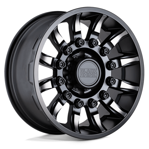 Black Rhino Hard Alloys MISSION Matte Black W/ Machined Tinted Spokes 20x11.5 -44 8X180 125.1