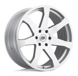 Black Rhino Hard Alloys MOZAMBIQUE Silver W/ Mirror Cut Face 20x8.5 +25 5X150 110