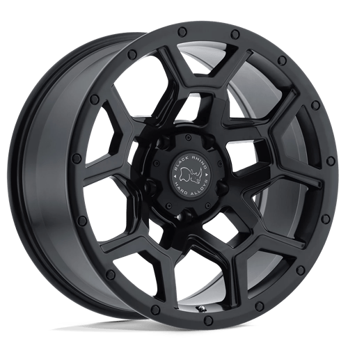Black Rhino Hard Alloys OVERLAND Matte Black 18x8 +52 6X130 84.1