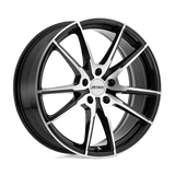 Petrol P0A Gloss Black W/ Machined Cut Face 17x8 +40 5X112 72.1