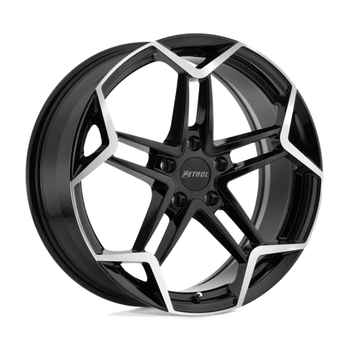 Petrol P1A Gloss Black W/ Machined Cut Face 18x8 +40 5X110 72.1