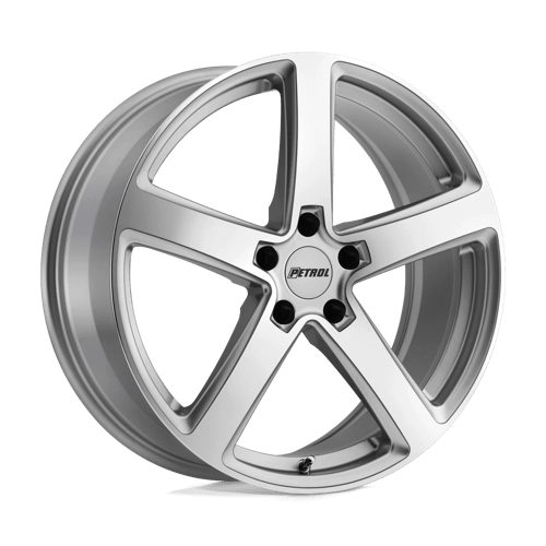 Petrol P2A Silver W/ Machined Cut Face 18x8 +35 5X120 76.1