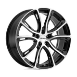 Petrol P5A Gloss Black W/ Machined Cut Face 17x7.5 +40 5X108 72.1