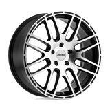 Petrol P6A Gloss Black W/ Machined Cut Face 17x7.5 +35 5X120 76.1