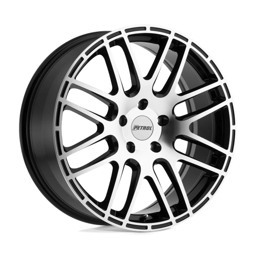 Petrol P6A Gloss Black W/ Machined Cut Face 17x7.5 +35 5X100 72.1