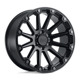 Black Rhino Hard Alloys PINNACLE Semi Gloss Black W/ Gunmetal Bolts 17x8.5 -18 6X139.7 112.1