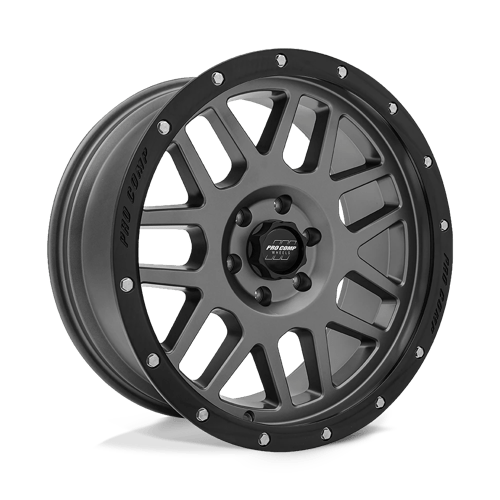 Pro Comp Alloys PA40 VERTIGO Dark Gray W/ Black Lip 17x9 -6 6X139.7 108