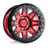 Black Rhino Hard Alloys RIFT BEADLOCK Candy Red W/ Black Ring 17x8.5 -38 5X114.3 71.6