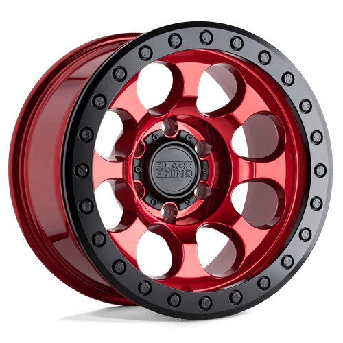 Black Rhino Hard Alloys RIOT Candy Red W/ Black Ring & Bolts 17x8.5 +0 6X139.7 112.1