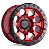 Black Rhino Hard Alloys RIOT Candy Red W/ Black Ring & Bolts 17x8.5 +0 6X139.7 112.1