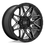 Black Rhino Hard Alloys SHOCKWAVE Gloss Black W/ Milled Spokes 20x9.5 -18 5X127 71.6