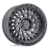 Black Rhino Hard Alloys SHREDDER Matte Gunmetal W/ Black Ring 17x9 +0 5X127 71.6