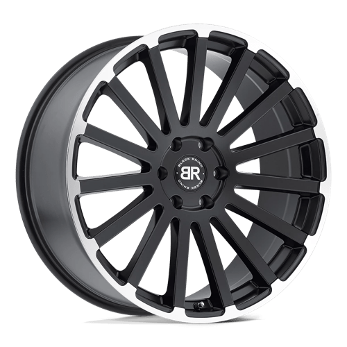 Black Rhino Hard Alloys SPEAR Matte Black W/ Matte Machined Edge 20x9 +30 6X135 87.1