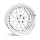 ESR SR01 GLOSS WHITE/MACHINE LIP 19x9.5 +22 5x114.3 72.6