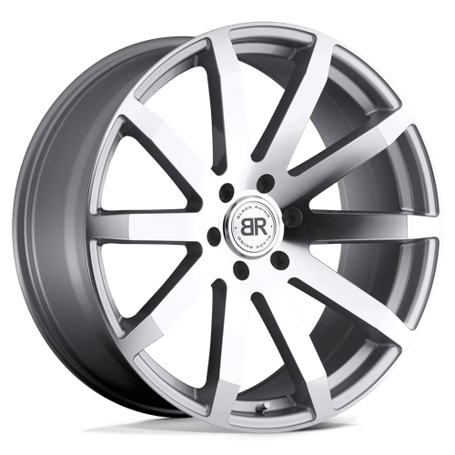 Black Rhino Hard Alloys TRAVERSE Silver W/ Machine-Cut Face 20x9 +15 6X139.7 112