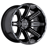Black Rhino Hard Alloys RAMPAGE Gloss Black 20x9.5 +18 6X139.7 112.1