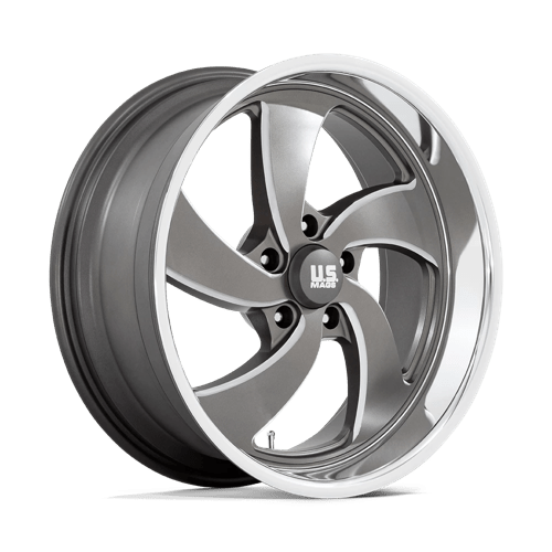 US Mag U133 DESPERADO Anthracite Milled Diamond Cut Lip 20x8 +1 5X120.65 72.7