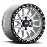 MVX VX12 Silver-Machined Face - Black Lip 20x9 +0 6X135 87.1