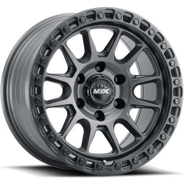 MVX VX12 Satin GunMetal - Black Lip 20x9 +18 6X135 87.1