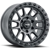 MVX VX12 Satin GunMetal - Black Lip 20x9 +12 6X139.7 106.1