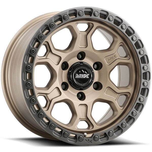 MVX VX62 Satin Bronze - Black Lip 20x9 +12 6X139.7 106.1