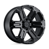 Black Rhino Hard Alloys WANAKA Matte Black 20x9 +12 6X139.7 112.1
