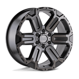 Black Rhino Hard Alloys WANAKA Matte Gunmetal W/ Brushed Face & Gunmetal Tint 17x8.5 +12 6X139.7 112.1