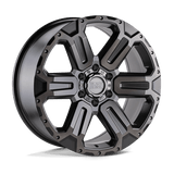 Black Rhino Hard Alloys WANAKA Matte Gunmetal W/ Brushed Face & Gunmetal Tint 20x9 +12 6X139.7 112.1