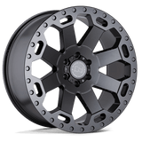 Black Rhino Hard Alloys WARLORD Matte Gunmetal 17x9 -12 8X170 125.1