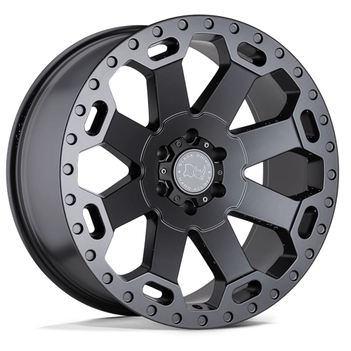 Black Rhino Hard Alloys WARLORD Matte Gunmetal 17x8 +52 6X130 84.1